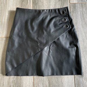 Express Mini Leather Skirt